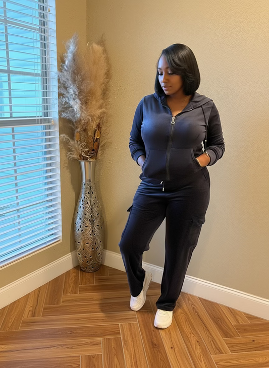 Velour Tracksuit (Blue)