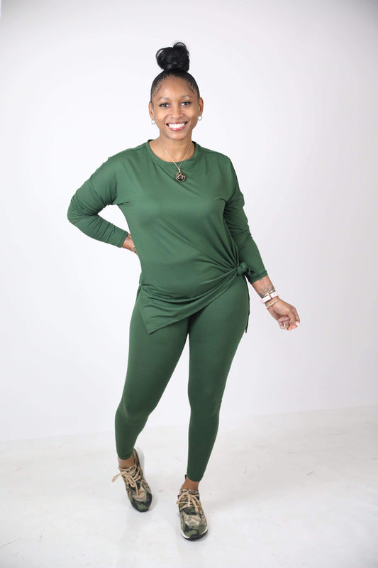 Basic Leggings Set(green)