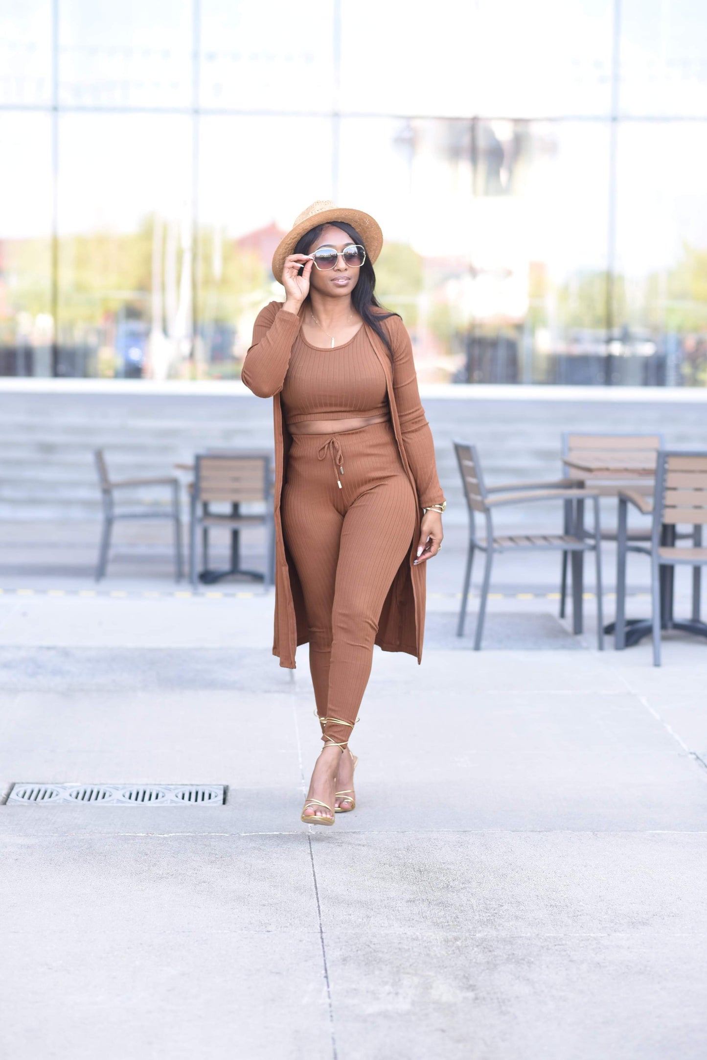 Cognac 3 Piece Set